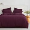 Dreamaker Ellis Seersucker Quilt Cover Set Cherry Single