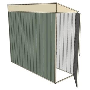 Build-a-Shed 0.8 x 2.3 x 2m Hinged Door Tunnel Shed - Green