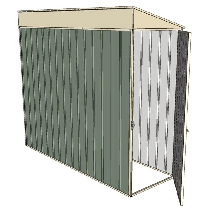 Build-a-Shed 0.8 x 2.3 x 2m Hinged Door Tunnel Shed - Green