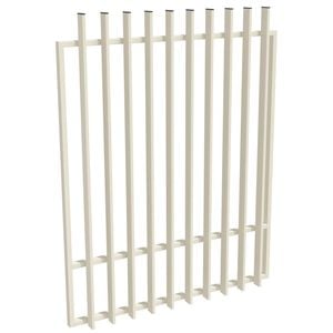 ProtectorAl 800-1200W x 1500H Surfmist Aluminium Radiator Pool Gate