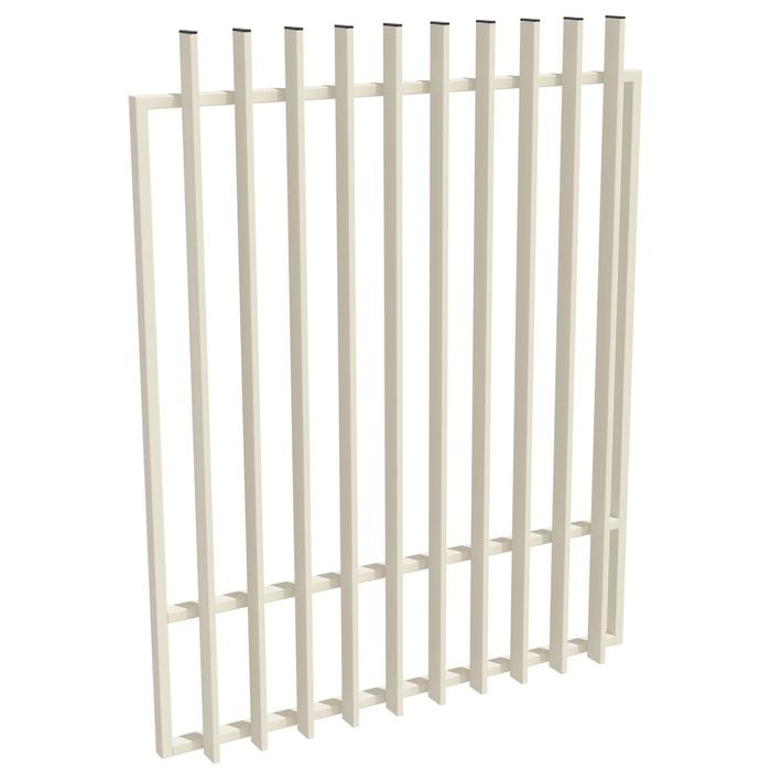ProtectorAl 800-1200W x 1500H Surfmist Aluminium Radiator Pool Gate