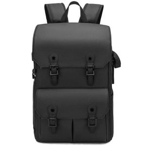 Waterproof Anti-theft Camera Backpack Black