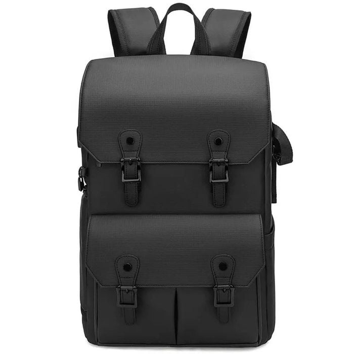 Waterproof Anti-theft Camera Backpack Black