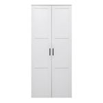 European Cabinetry White Hamptons Scandi Black Handles Stockholm Storage Cupboard