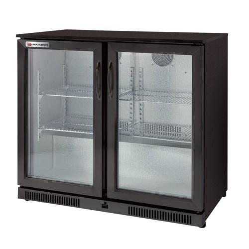 Matador Dark Stainless Steel Bar Fridge Double Door Bunnings Australia