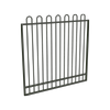 ProtectorAl 1201 - 1500mm x 1500mm Woodland Grey Aluminium Garden Gate Loop Top with Mid Rail