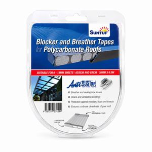 Suntuf 6.5m x 38mm Multiwall Breather And Blocker Tape