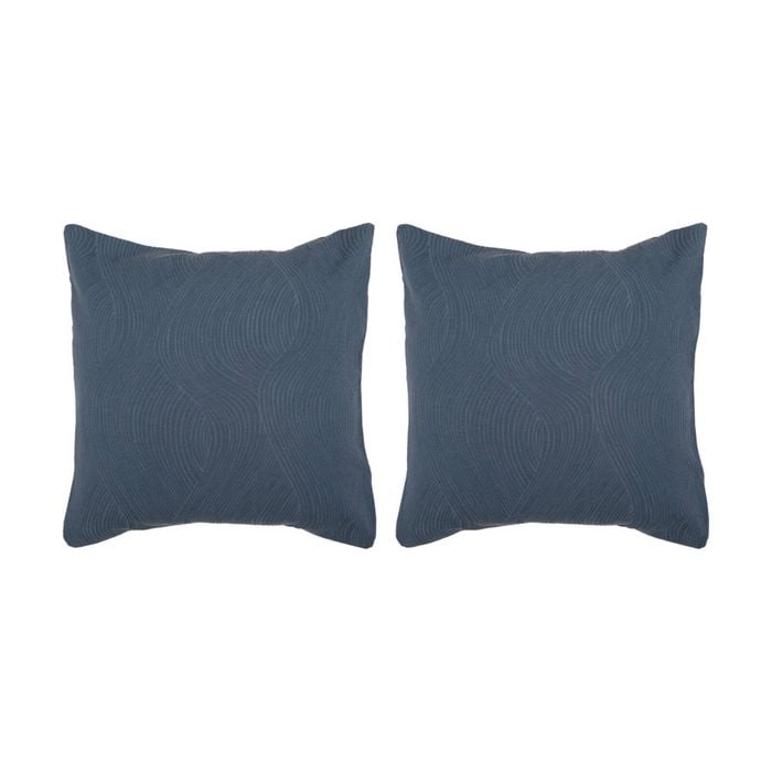 2pk Bambury Tide Jacquard European Pillowcase Denim Home Bedding 65x65cm