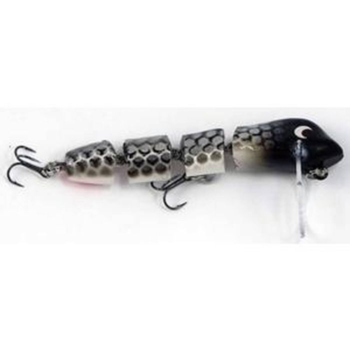 Taylor Made Jimmy Lizard 80mm Hard Body Fishing Lure White with Grey Scale