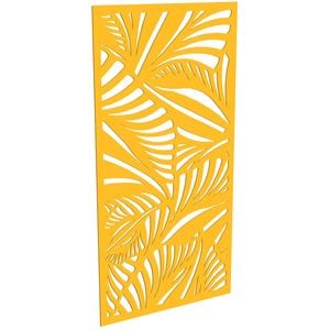 ProtectorAl 300-1200w x 1201-2400h Dark Yellow/Gloss White Jungle Unframed Composite Deco Panel
