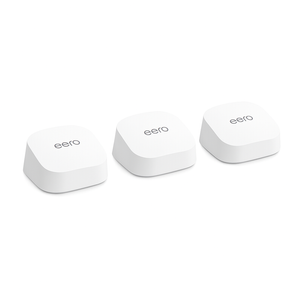 Amazon eero 6+ Mesh Wi-Fi 6 Router and Extenders - 1 Gbps Wi-Fi - 3 Pack