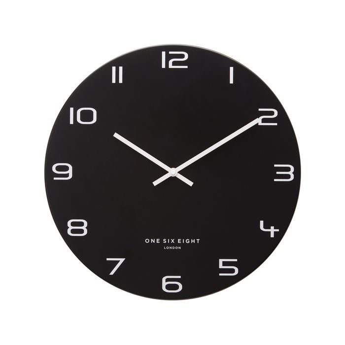 One Six Eight London  Nero 40cm Silent Wall Clock