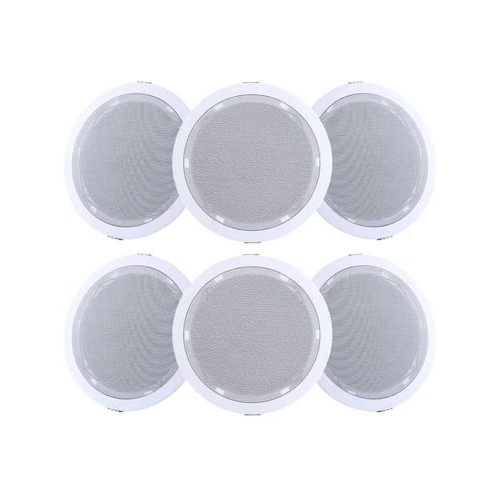 Giantz 6 Inch Ceiling Speakers In Wall Speaker Home 6pcs