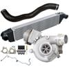 Upgrade Billet Turbo Charger With 62mm Intercooler & Hose And Genuine Oil Feed Pipe For Mitsubishi Outlander 4n14 2.2l