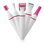 NNEOBA 5 in 1 Electric Epilator for Women Painless Hair Remover & Shaver White
