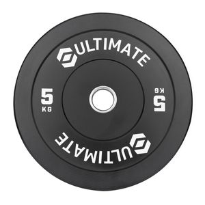 Ultimate 450 x 450 x 20mm 5kg Black Rubber Bumper Plate