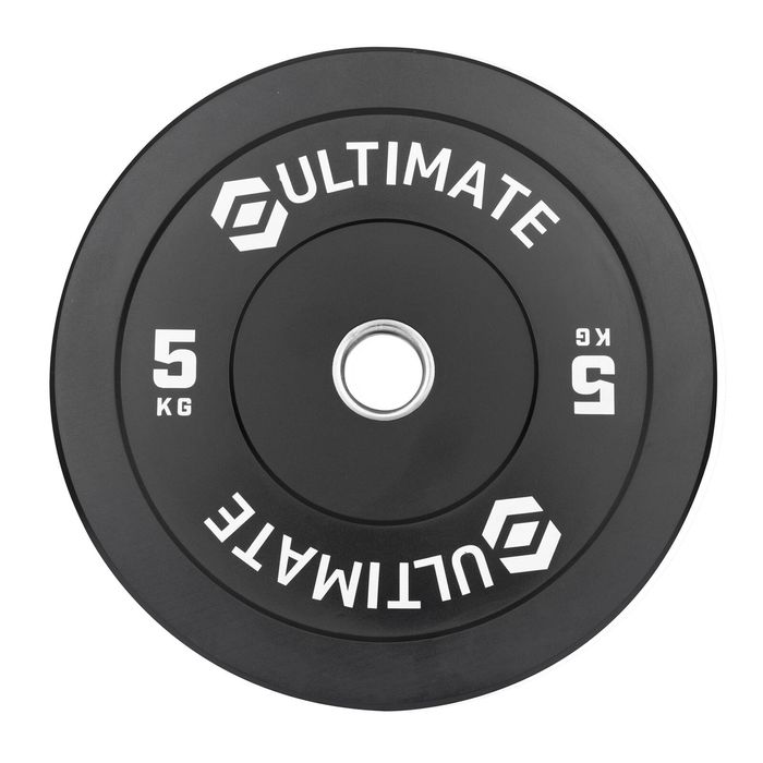 Ultimate 450 x 450 x 20mm 5kg Black Rubber Bumper Plate