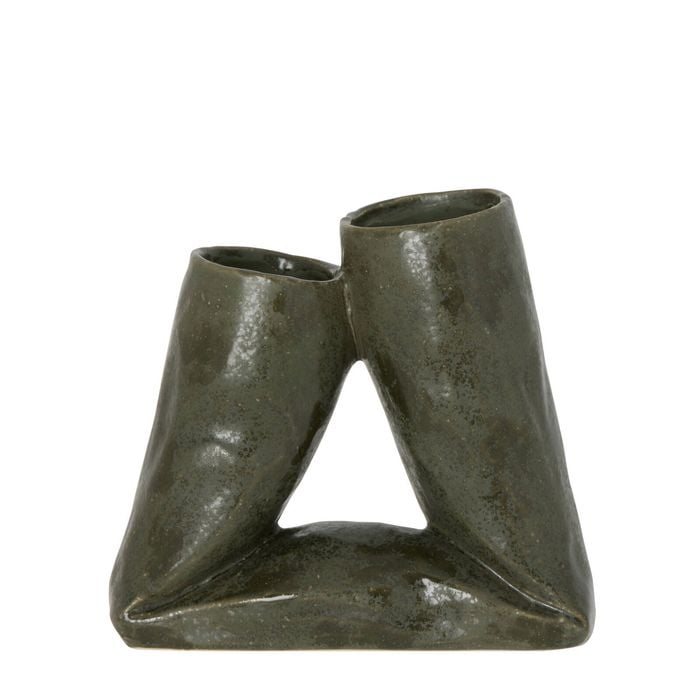 Amalfi Academy Tate Vase Small Forest Green 21x10x19.5cm