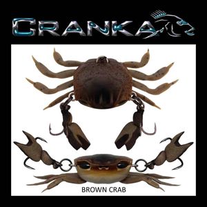 Cranka Crab Light 3.9g Hard Body Fishing Lure Brown Crab
