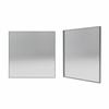 Forme 750mm Brushed Stainless Steel Square Framed Mirror