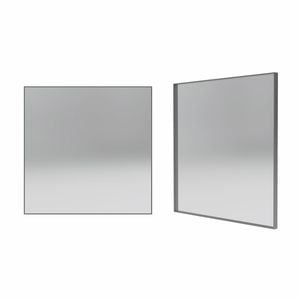 Forme 750mm Brushed Stainless Steel Square Framed Mirror