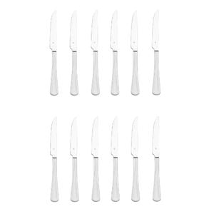 Tablekraft Elite Stainless Steel Steak Knives - Set 12