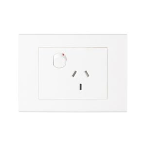 HPM 10A Matte White VIVO Horizontal Single Powerpoint - Matt White