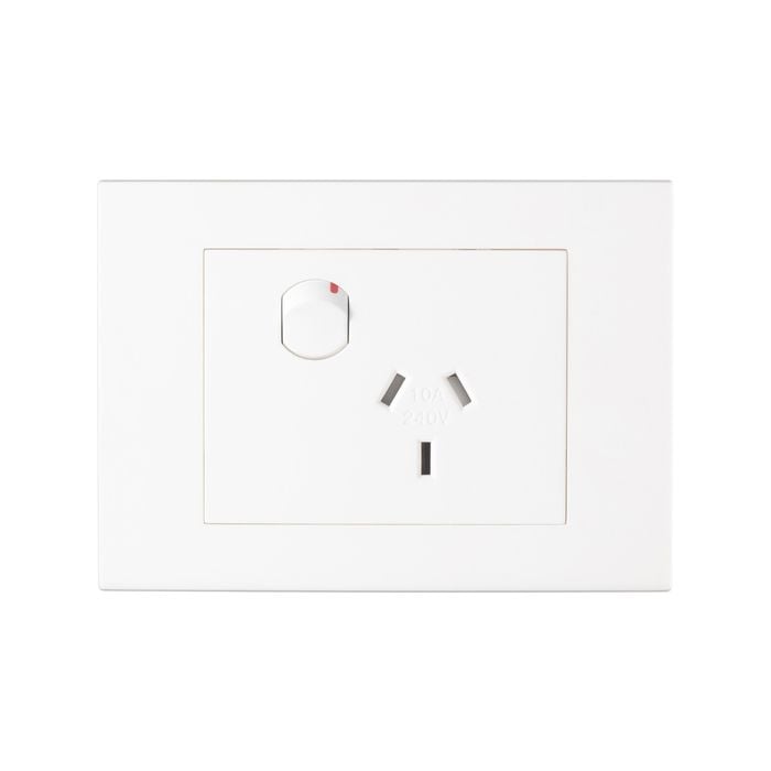 HPM 10A Matte White VIVO Horizontal Single Powerpoint - Matt White