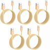 iWill 5 Pack 1m Data Transfer Charger Charging USB Cable Cord for Apple iPhone iPad iPod Bulk Braided Gold Strong Nylon