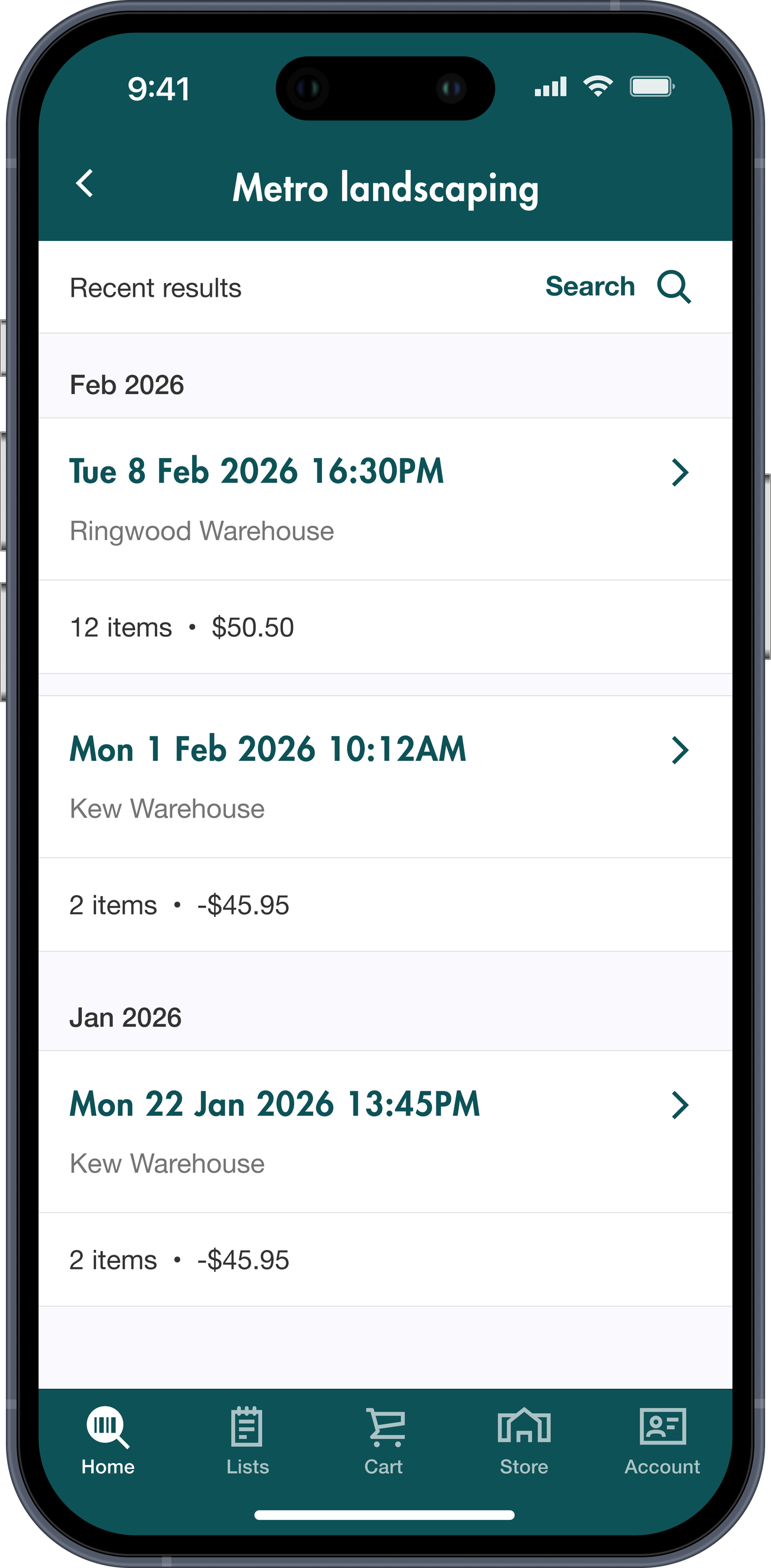 Powerpass app- Receipts