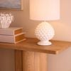 Society Home Macy Table Lamp White & Natural 28x28x43cm
