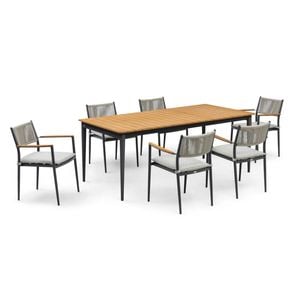 SIMPO Timmi-Axis 7-Piece Outdoor Dining Setting