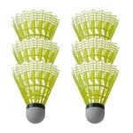 Cosco Aero 727 Nylon Badminton Shuttle Cocks (Yellow, Medium Speed)  | Foam Base | Durable