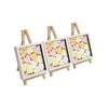 3D Box Photo Frame with Easel - 8" x 8" - Brown/White - Pack of 3
