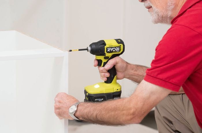 Install the support rail to the cabinet frame