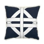 Coast To Coast Home 48cm Gabriel Cotton Cushion Blue/White