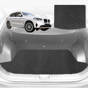 6D Diamond Car Boot Mat for BMW X3 (G01)2018-Current-Cargo Mat-Black-Outback GT