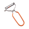 Appetito Stainless Steel Julienne Y-Peeler Kitchen Food Prep Tool Orange