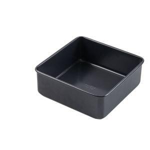 Bakers Secret Square Cake Pan Nonstick Loose Base Heavy 20.5cm Dishwasher Safe
