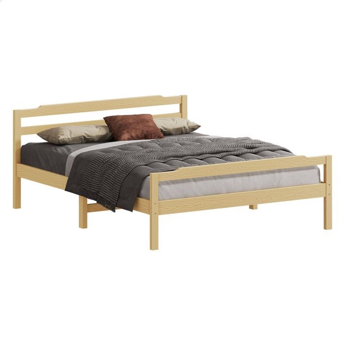 ALFORDSON Bed Frame Queen Oak