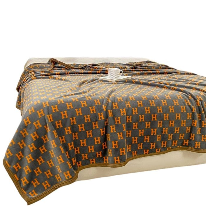 Catzon 100x150cm Throw Blanket For Couch Cozy Fleece Flannel Blanket Machine Washable-h
