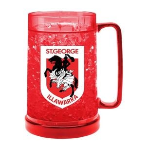 Nrl Colour Freeze Mug - St George Illawarra Dragons - 500ml - Gel Freeze Drink