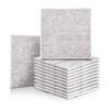 iDEER LIFE Acoustic Foam 12Pcs Sound Absorbing Panels Wall Tiles 3x3 Square (Sand)