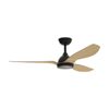 Fanforce Revo Smart DC Ceiling Fan W/ Remote Control 48" ABS Blades Black/Oak