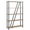Familand 5-Tier Bookcase Storage Shelf in Nature