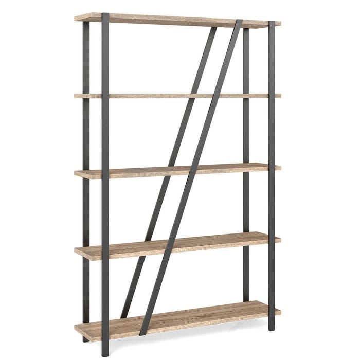 Familand 5-Tier Bookcase Storage Shelf in Nature