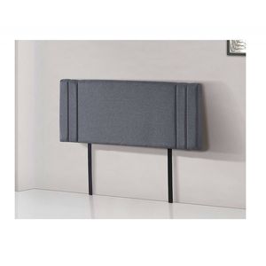 Palermo Linen Fabric Double Bed Deluxe Headboard Bedhead - Grey