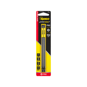Kango 152mm PH2 Hypertorque Impact Driver Bit - 2 Pack