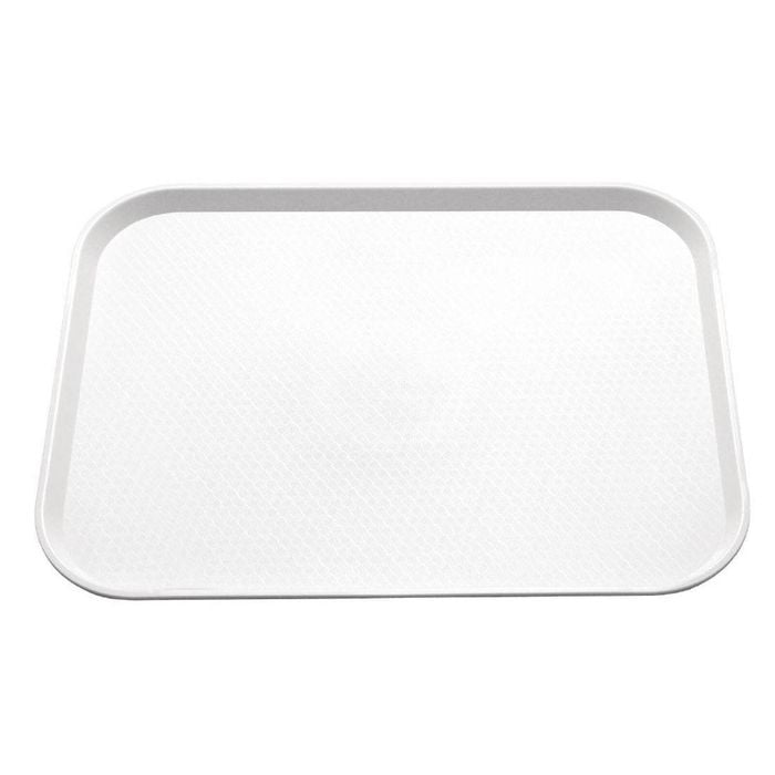 Olympia Kristallon Fast Food Tray Polypropylene White 275x353mm Commercial Serving Tray