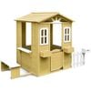 Teddy Wooden Cubby House With Picket Fence - V2